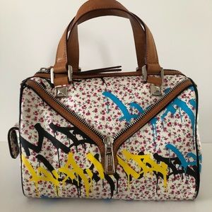 L.A.M.B. Rare Worthington “Ditsy” Graffiti Satchel